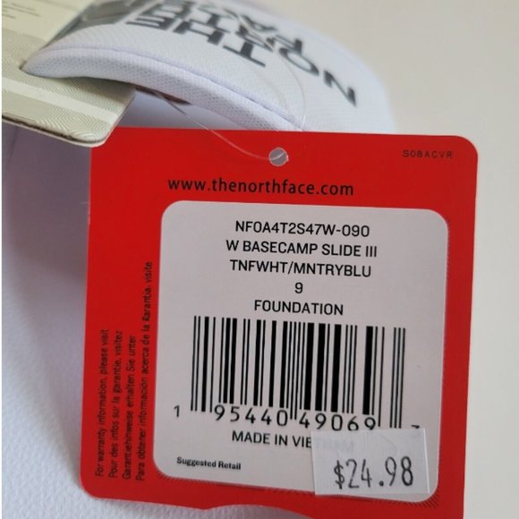 The North Face Basecamp 3 Slide Sandals Women's Sizes - Picture 4 of 4